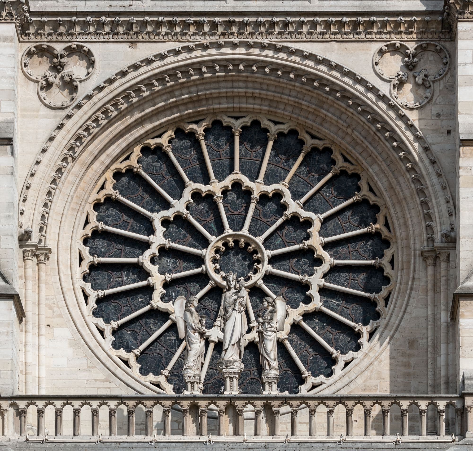 The rose window of Notre-Dame de Paris